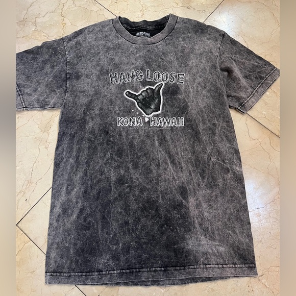 Grey Hang Loose Kona Hawaii tee - Picture 1 of 4